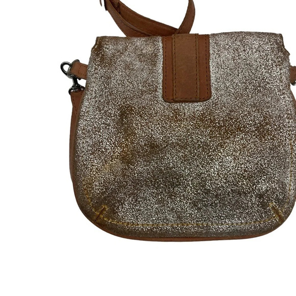 Tano metallic leather small crossbody bag purse - Picture 5 of 7